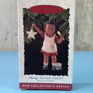 Hallmark Keepsake Ornament Christy-All Gods Children Martha Holcombe Dated 1996